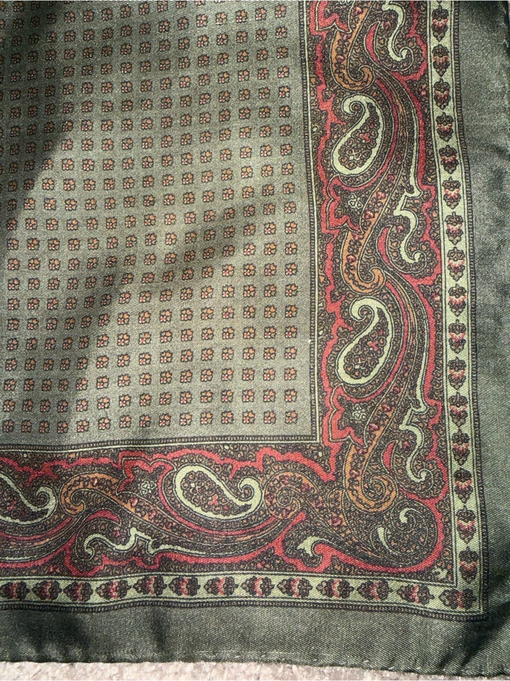 Vintage Polo By Ralph Lauren 100% Silk 19” Square Scarf Made in Italy